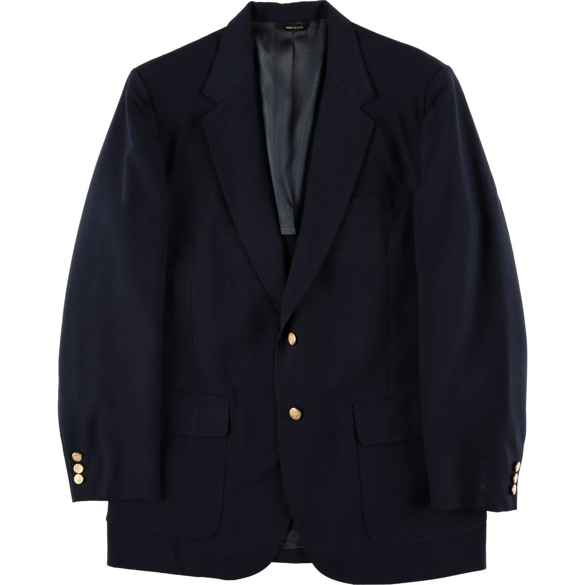 古着 90年代 STAFFORD 紺ブレザー テーラードジャケット USA製 メンズL相当 /eaa574895拍卖