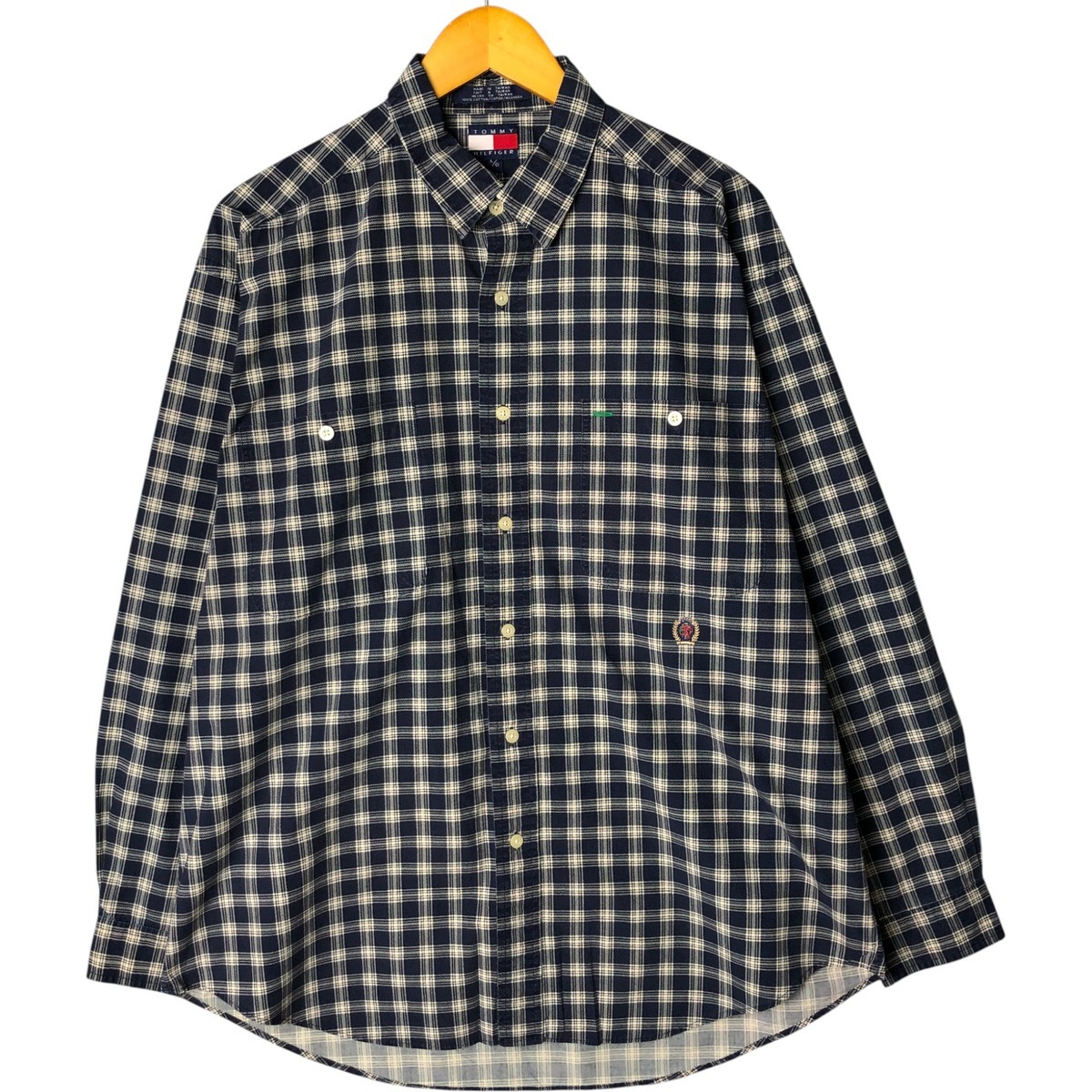 古着 90年代~ トミーヒルフィガー TOMMY HILFIGER 長袖 コットンチェックシャツ メンズL相当 ヴィンテージ /eaa578015拍卖