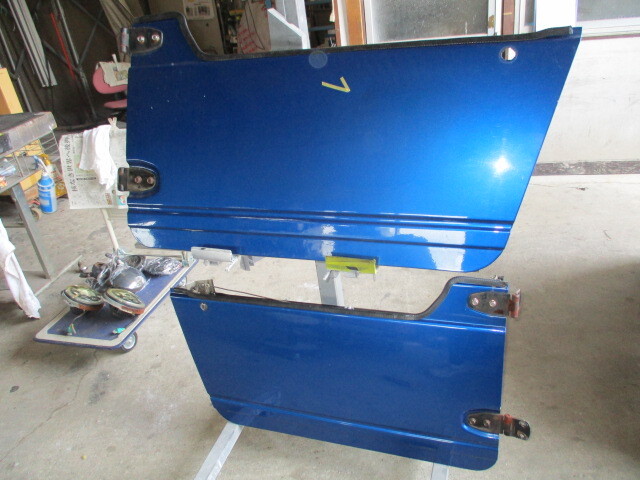 ● 青メタ ハーフドア 左右 ● 純正改 JA11 JA12 JA22 SJ30 JA71 ジムニー拍卖