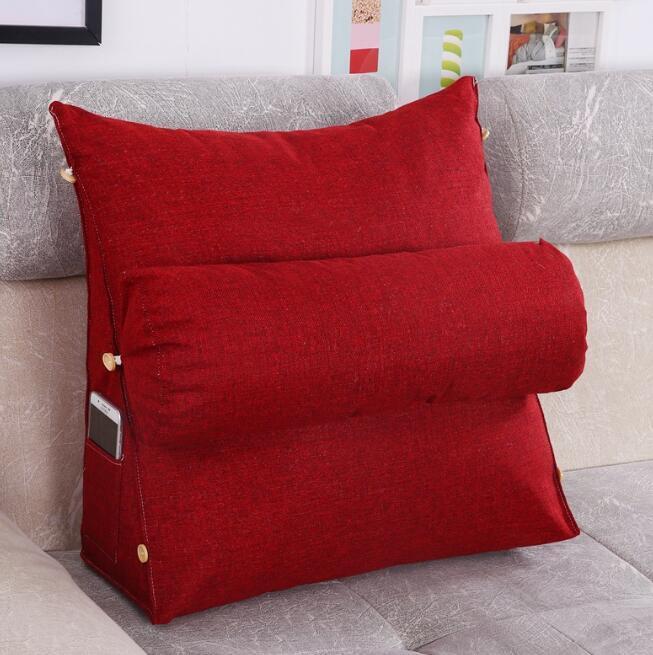 新入荷もたれ 三角 クッション テレビ枕 背中 背もたれクッション 大きい 足枕 腰枕 寝れる 枕 北欧 洗えるチャコール拍卖