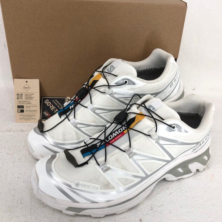 SALOMON サロモン 箱有 XT-6 GORE-TEX ゴアテックス スニーカー 475811 SIZE: 28cm ホワイト MH632025081601拍卖