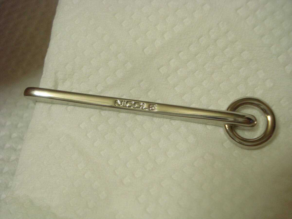 ☆ NICOLE ニコル ネクタイピン☆ シルバー 円形 タイピン拍卖