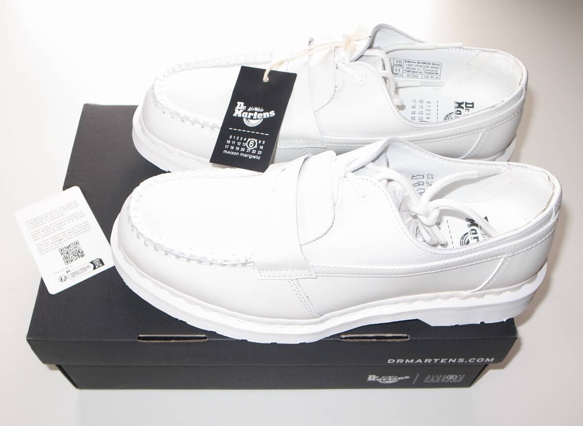 MM6 Maison Margiela x Dr.Martens 1461 PENTON MM6 UK9 US10 white マルジェラ ドクターマーチン拍卖