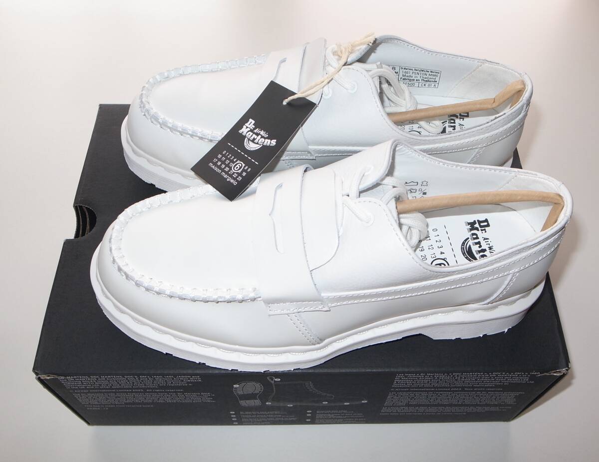 MM6 Maison Margiela x Dr.Martens 1461 PENTON MM6 UK7 US8 white マルジェラ ドクターマーチン拍卖