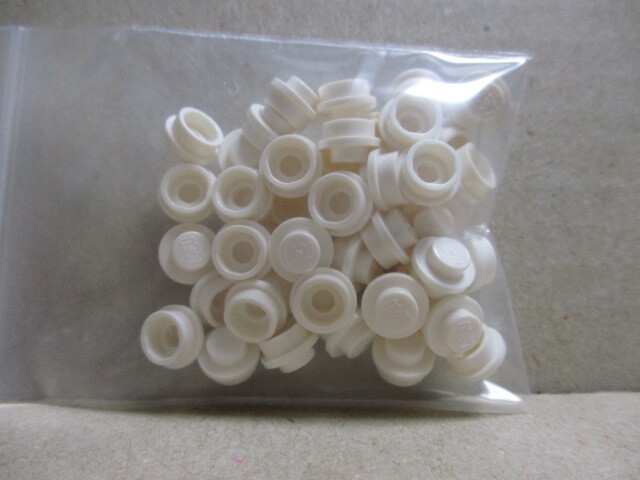 レゴ パーツ 1×1丸プレート 白50個 新品拍卖