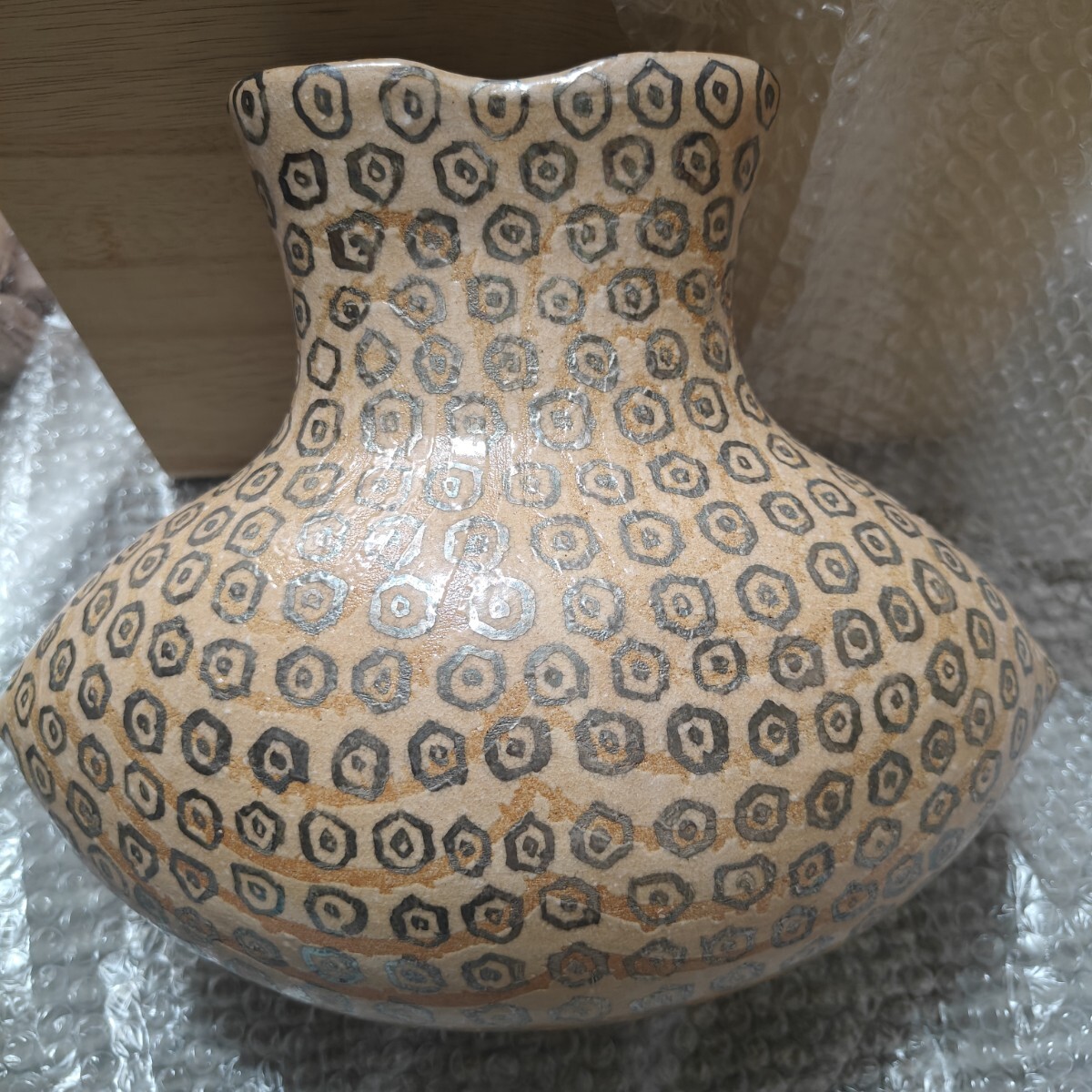 守田唐七 高級感 銀彩変壺 そて 激レア アート 陶芸 美術品 コレクション拍卖