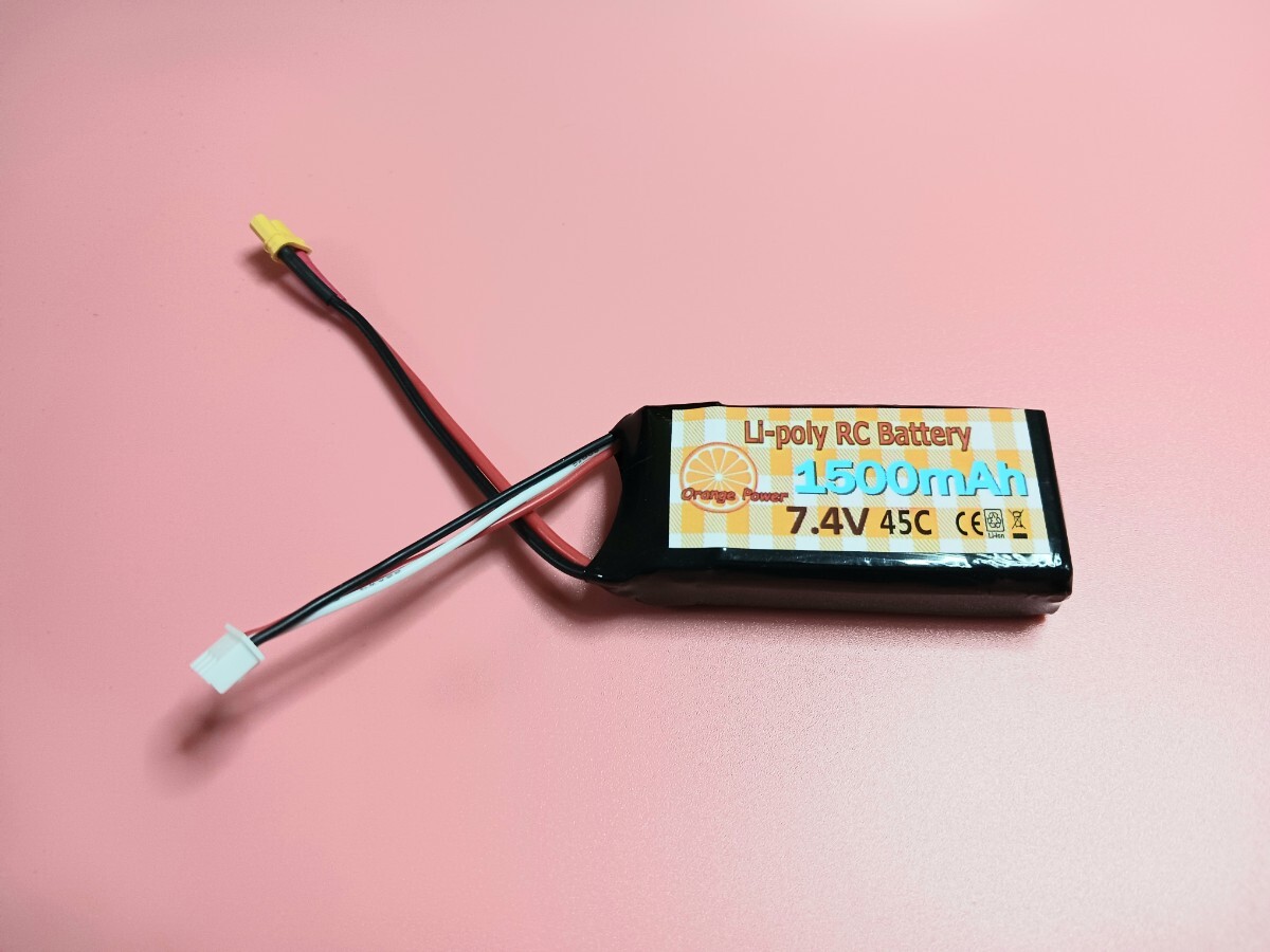 強力RCバッテリー 2S 7.4V 45C 1500mAh 1個拍卖