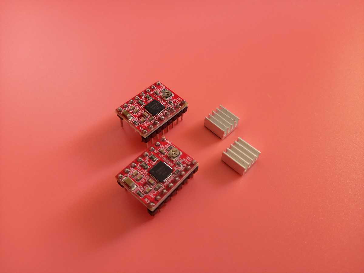 A4988 ステッピングモータドライバモジュール +ヒートシンク CNC 3Dプリンタ拍卖
