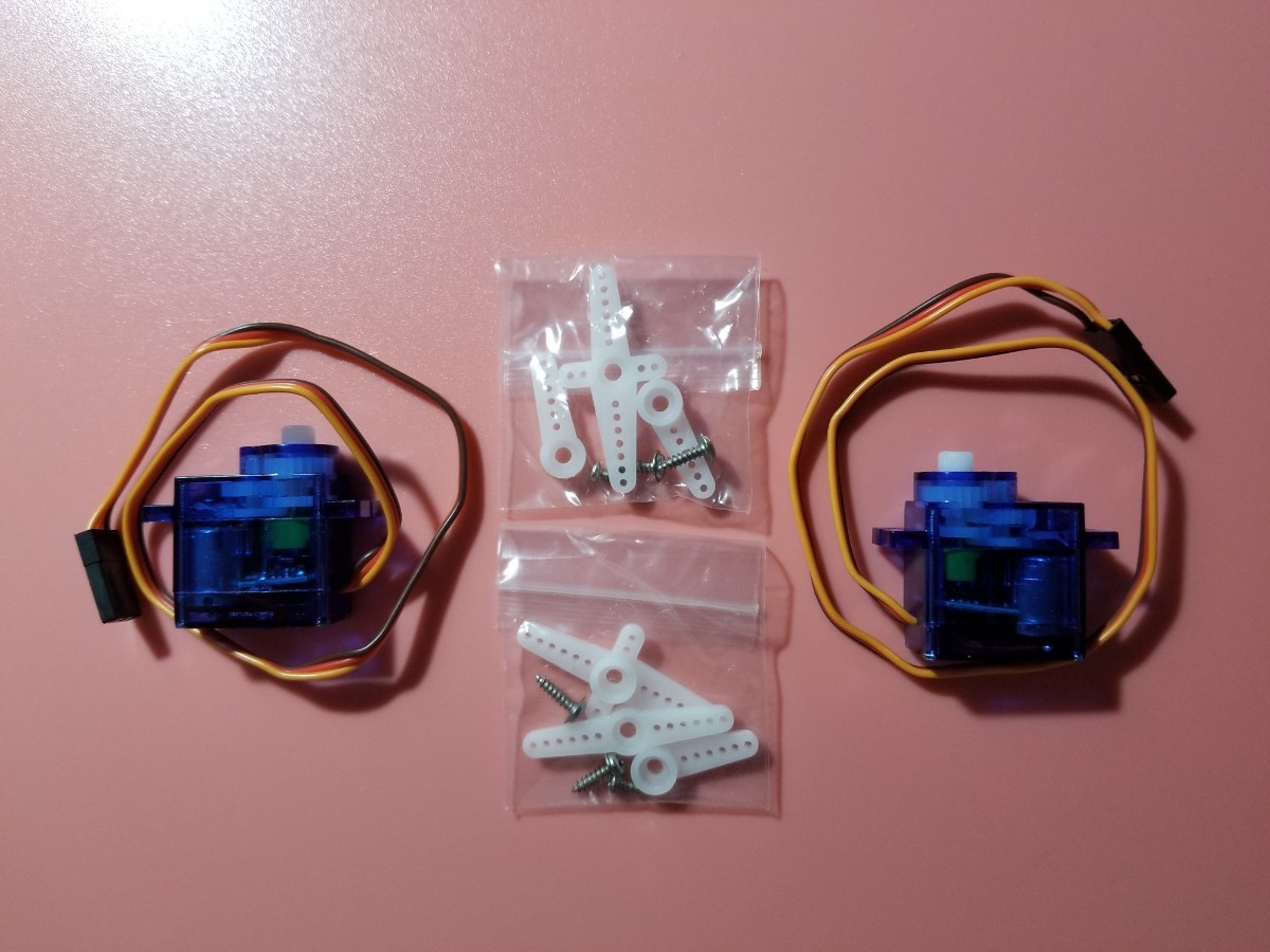 電子工作 RC用 360度 2個 超小型 サーボモーター servo motor拍卖