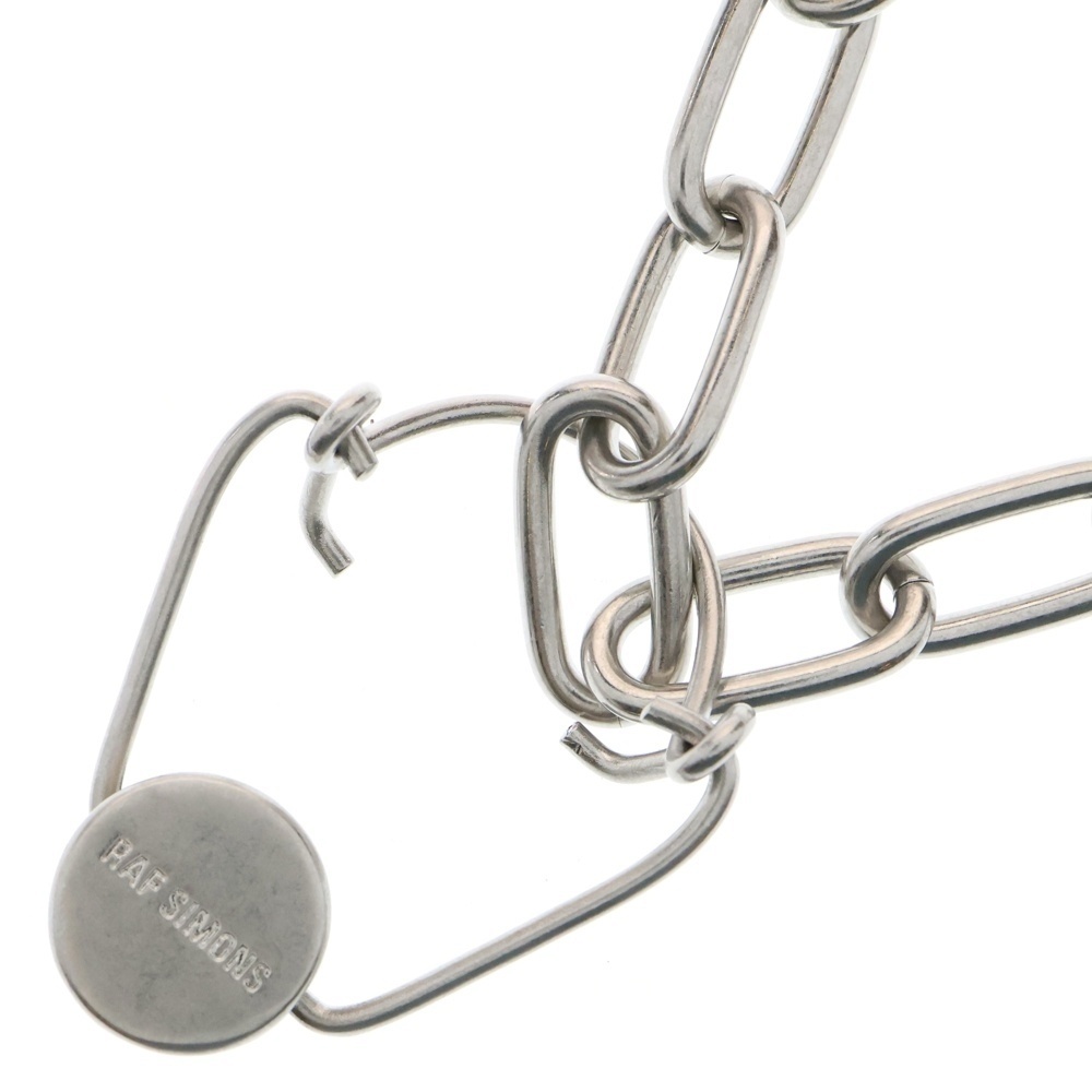 RAF SIMONS ラフシモンズ Necklace with Flat Shackles and Bottle Cap チェーンネックレス シルバー拍卖