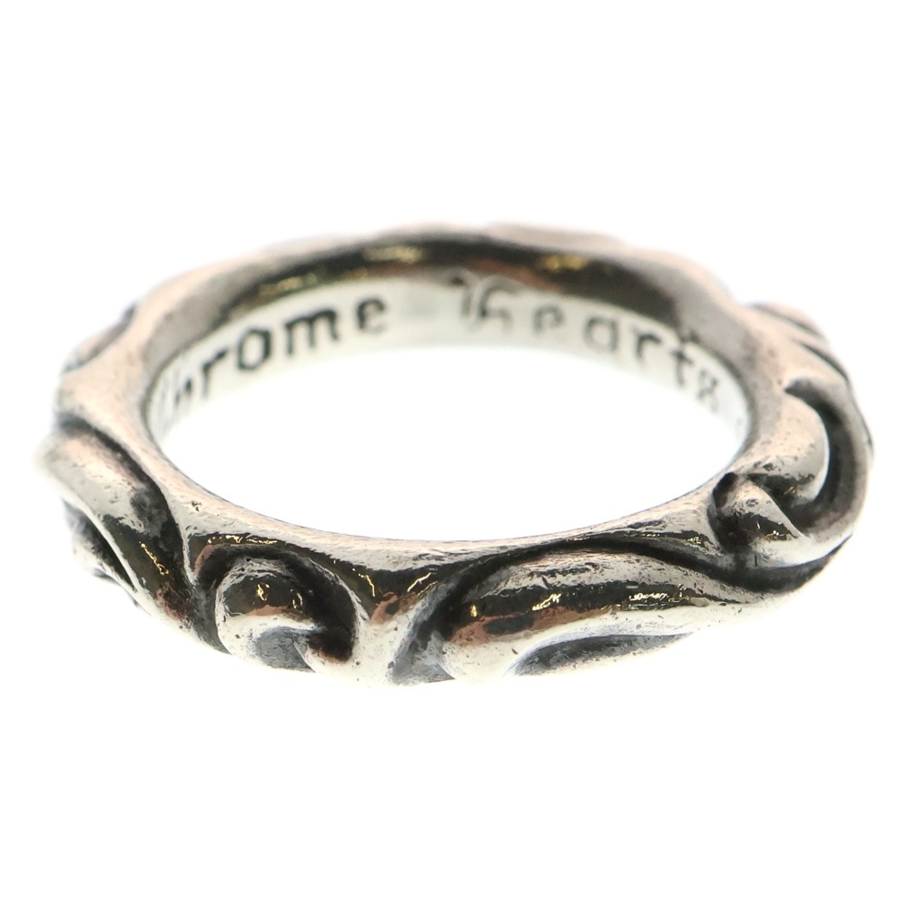 CHROME HEARTS クロムハーツ SCRL BAND スクロールバンド リング シルバー BCA351拍卖