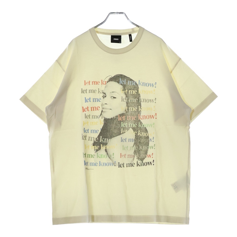 KITH キス Aaliyah At Your Best Vintage Tee フロントプリント クルーネック 半袖Tシャツ ホワイト拍卖