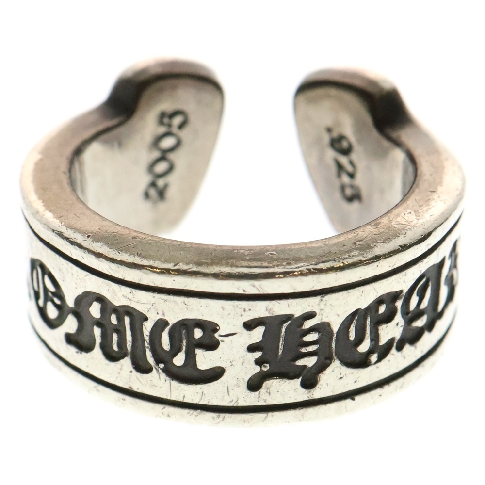 CHROME HEARTS クロムハーツ LG SCROLL LABEL ラージスクロールラベル リング シルバーBCA383拍卖