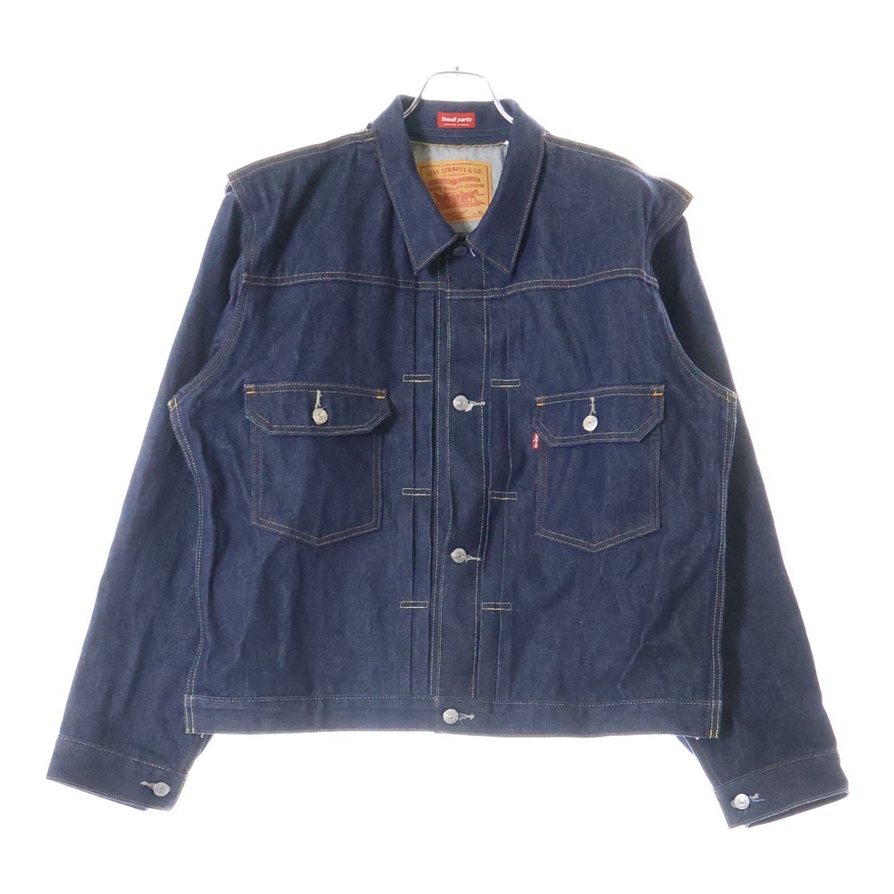 リーバイス ×アンダーカバー ベスト切替 デニムトラッカージャケット Gジャン インディゴ 001YD-0000拍卖