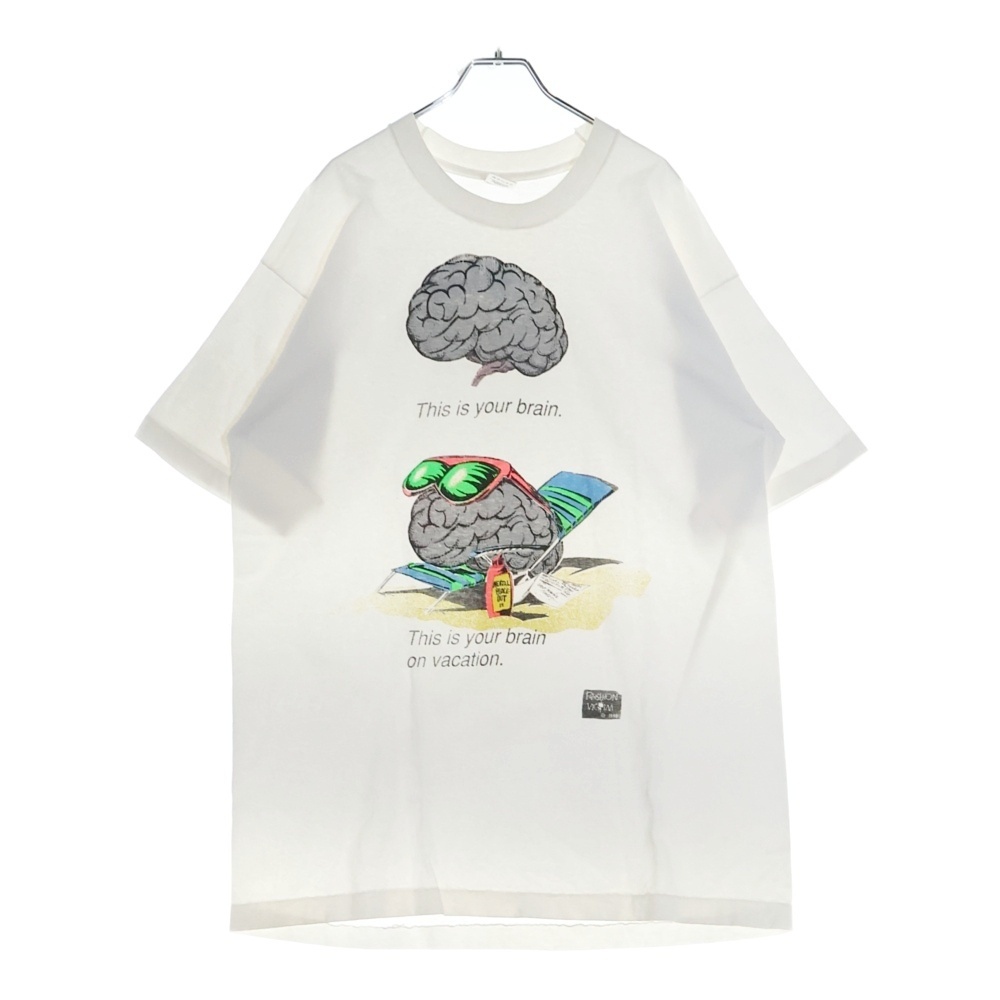 VINTAGE ヴィンテージ 90S VINTAGE BRAIN TEE ヴィンテージ ブレインプリントTシャツ 半袖クルーネックカットソー ホワイト拍卖