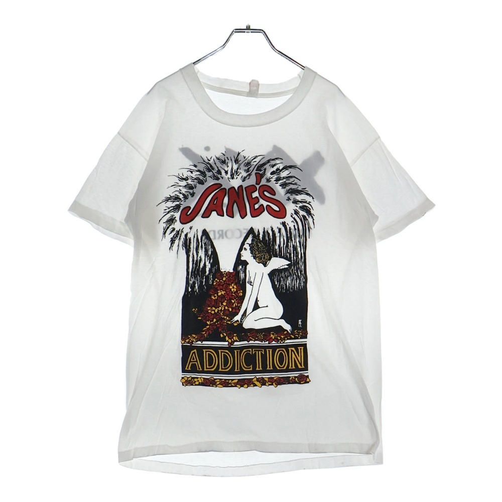 VINTAGE ヴィンテージ 80S JANES ADDICTION TRIPLE X RECORDS ジェーンズアディクション 両面プリント 半袖Tシャツ ホワイト拍卖