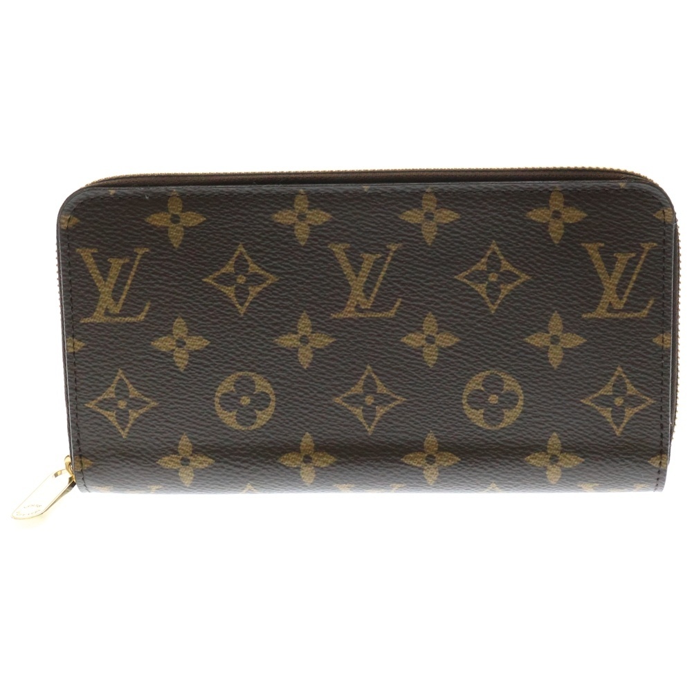 LOUIS VUITTON ルイヴィトン モノグラム ジッピーウォレット ロングウォレット 長財布 ゴールド金具 ブラウン M42616拍卖