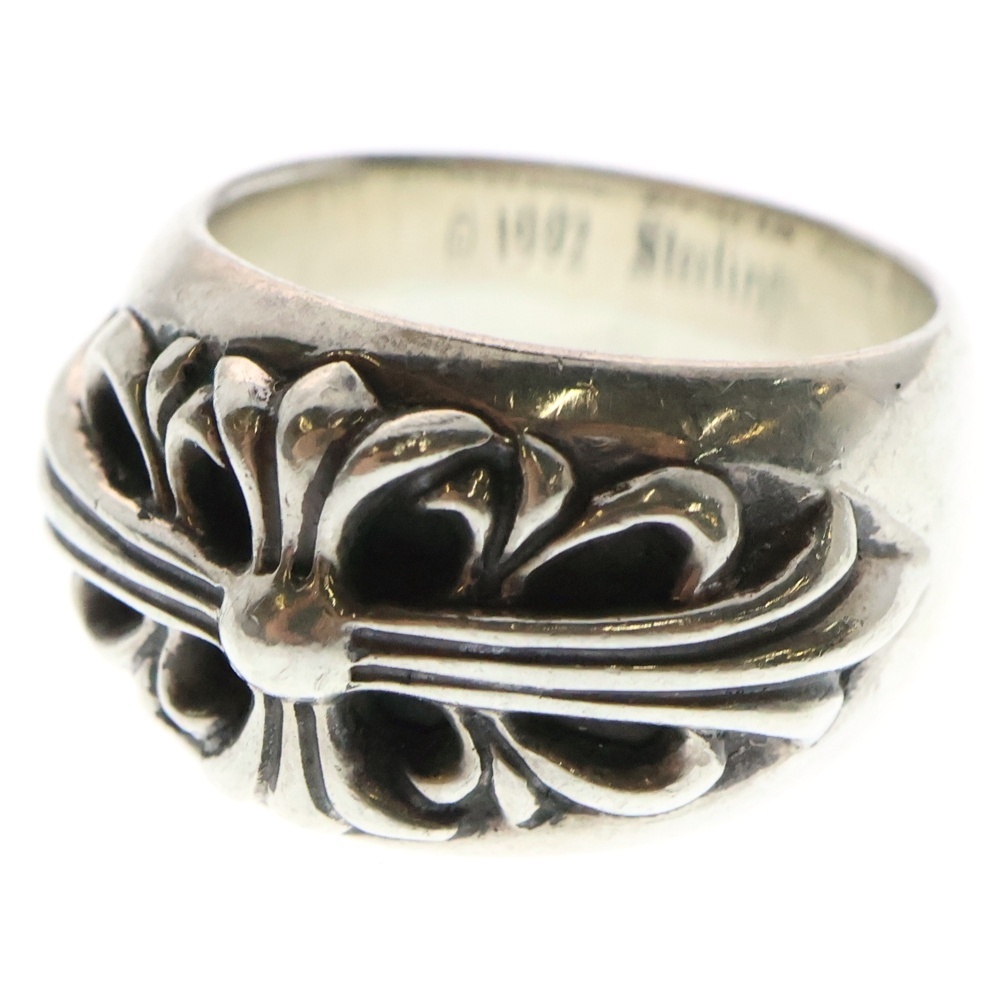CHROME HEARTS クロムハーツ FLRL CRS フローラルクロス リング シルバー BCA346拍卖