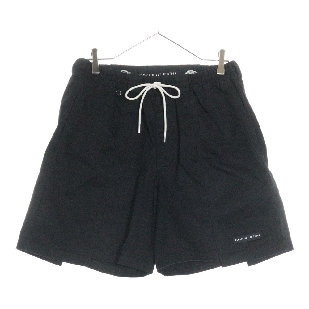 ディッキーズ ×オールウェイズアウトオブストック 切替デザイン ポリコットン ワークショーツ ハーフパンツ ブラック HA-223106306拍卖