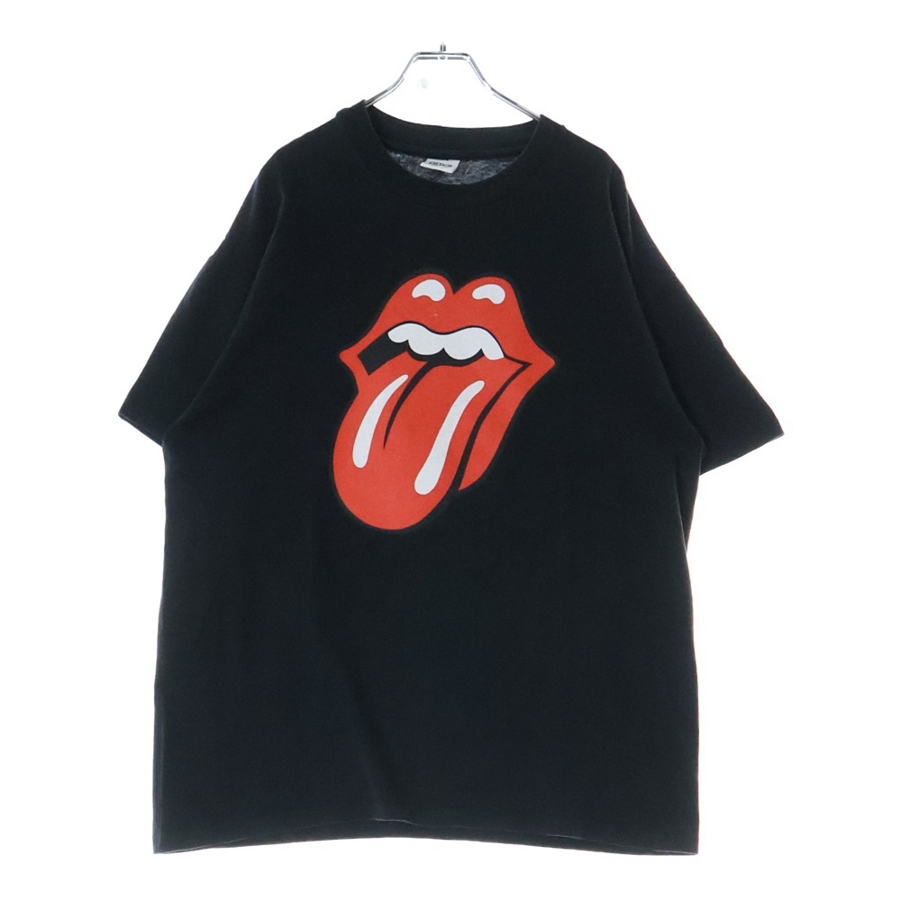 VINTAGE ヴィンテージ 90s Rolling Stones 半袖Tシャツ クルーネックカットソー ブラック拍卖