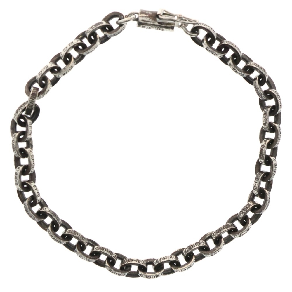 CHROME HEARTS クロムハーツ PAPER CHAIN ペーパーチェーン シルバーブレスレット 7inch拍卖