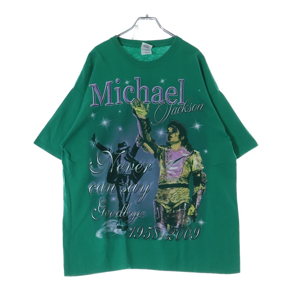VINTAGE ヴィンテージ 00s MICHAEL JACKSON マイケルジャクソン1958-2009 S/S 半袖カットソー グリーン拍卖