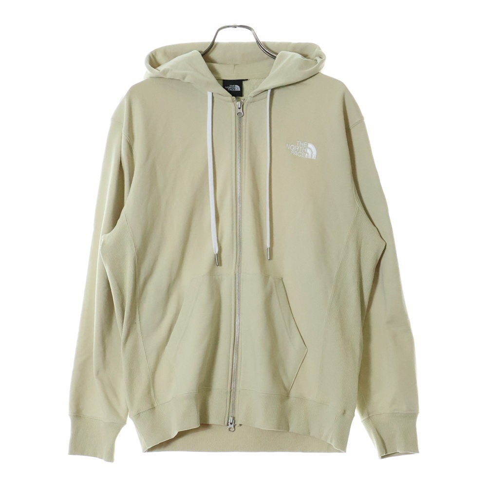 THE NORTH FACE ザノースフェイス スクエアロゴ フルジップフーディ ベージュ NT12335拍卖