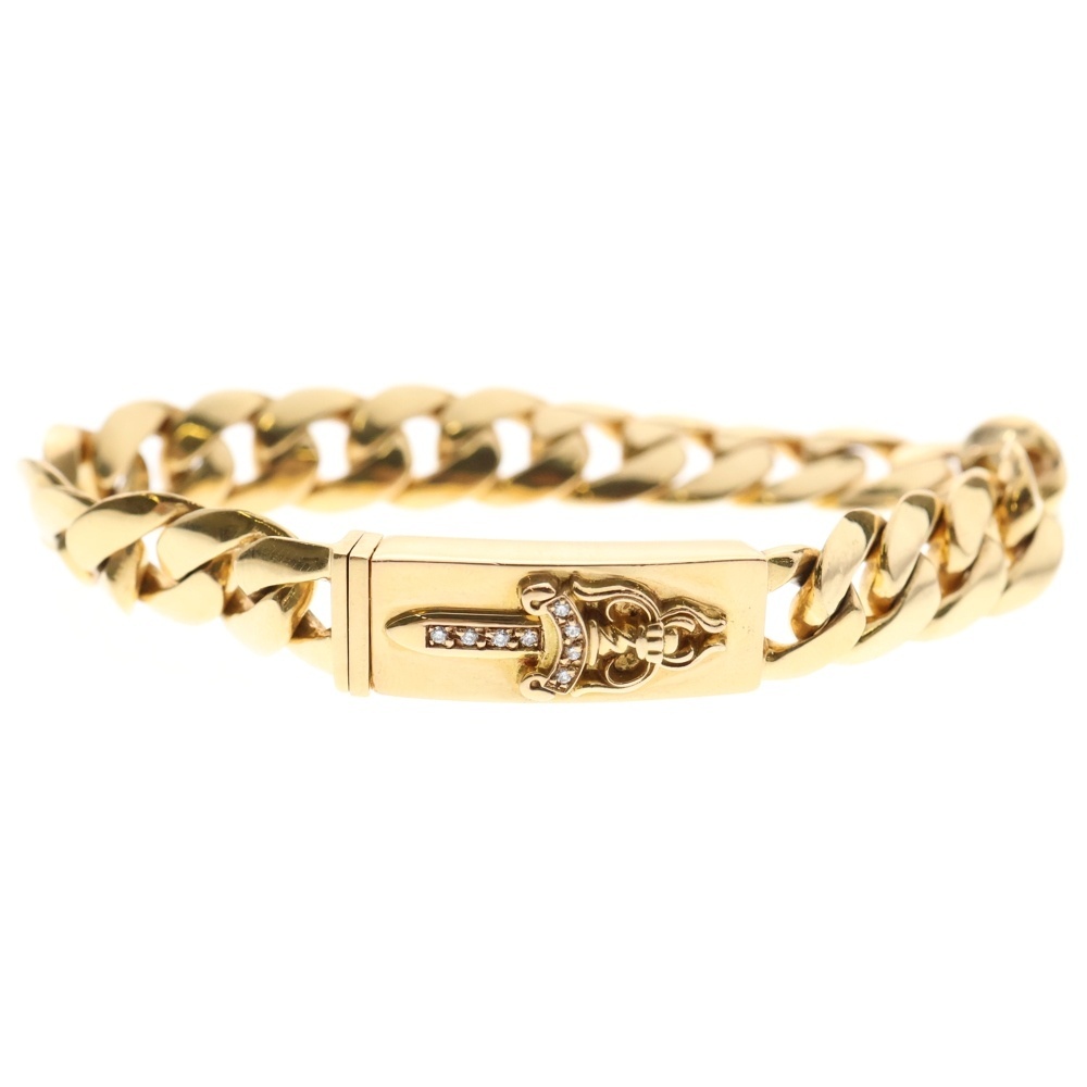 CHROME HEARTS クロムハーツ 22K ID BBY DAGGER P/DMND ベイビーID ダガー PAVEダイヤ ゴールド拍卖