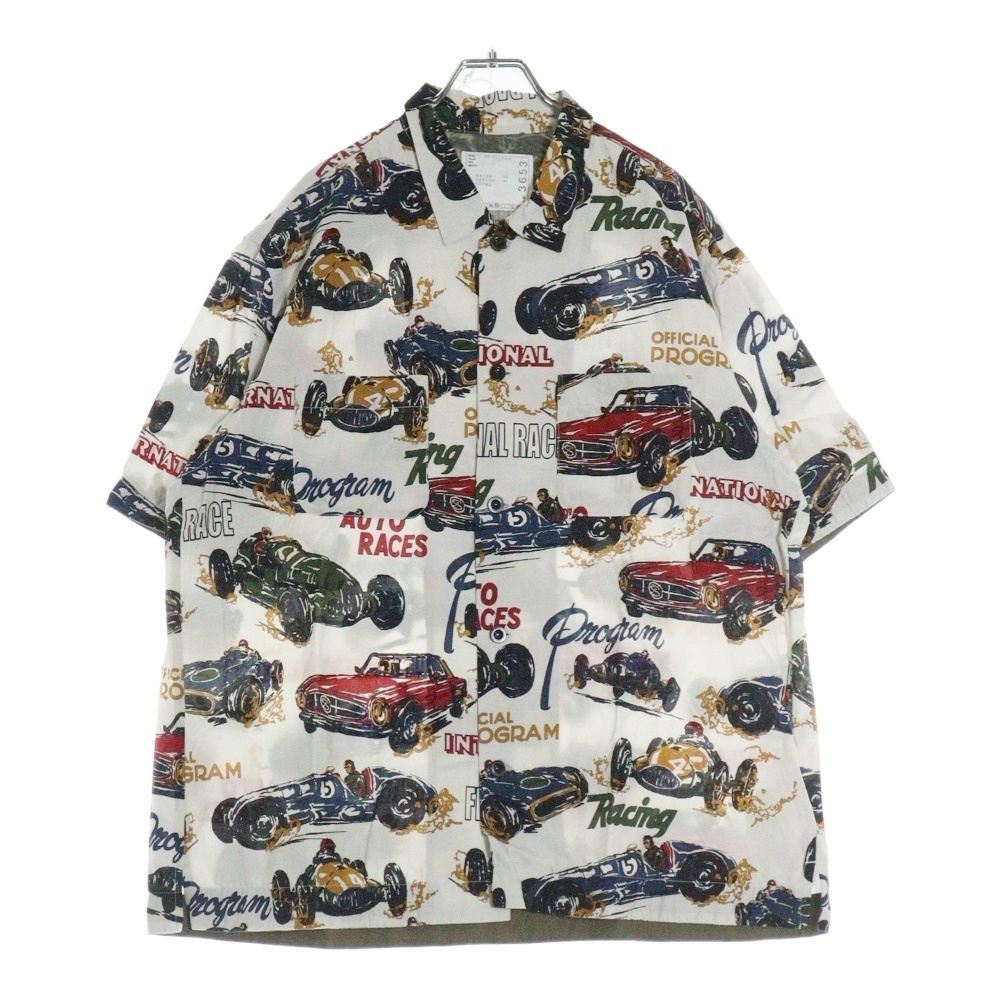 Sacai サカイ 25SS Car Race Tropical Print Shirt アロハシャツ 半袖開襟シャツ マルチカラー 25-03653M拍卖