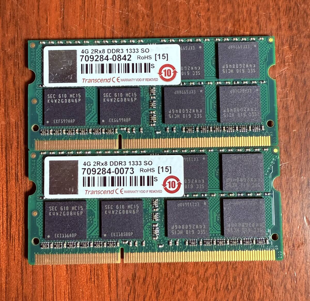 R9218A-YP+ 【USED】 PCパーツ メモリ Transcend 4GB PC3-1333拍卖