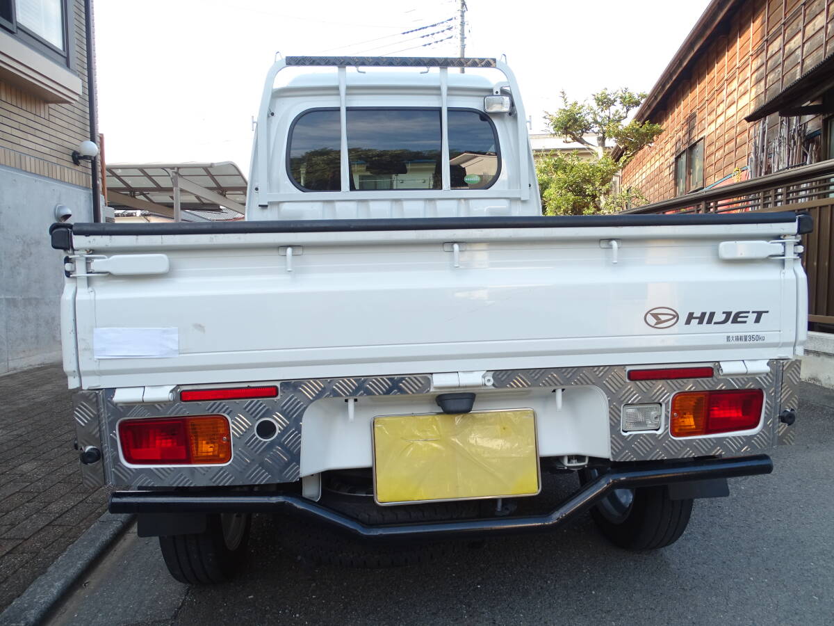 ハイゼットトラック S500 S510P系 標準&ジャンボ 前期 縞模様 ステンレス センター中央ガーニッシュ左右 コーナーガード左右 4ピース拍卖