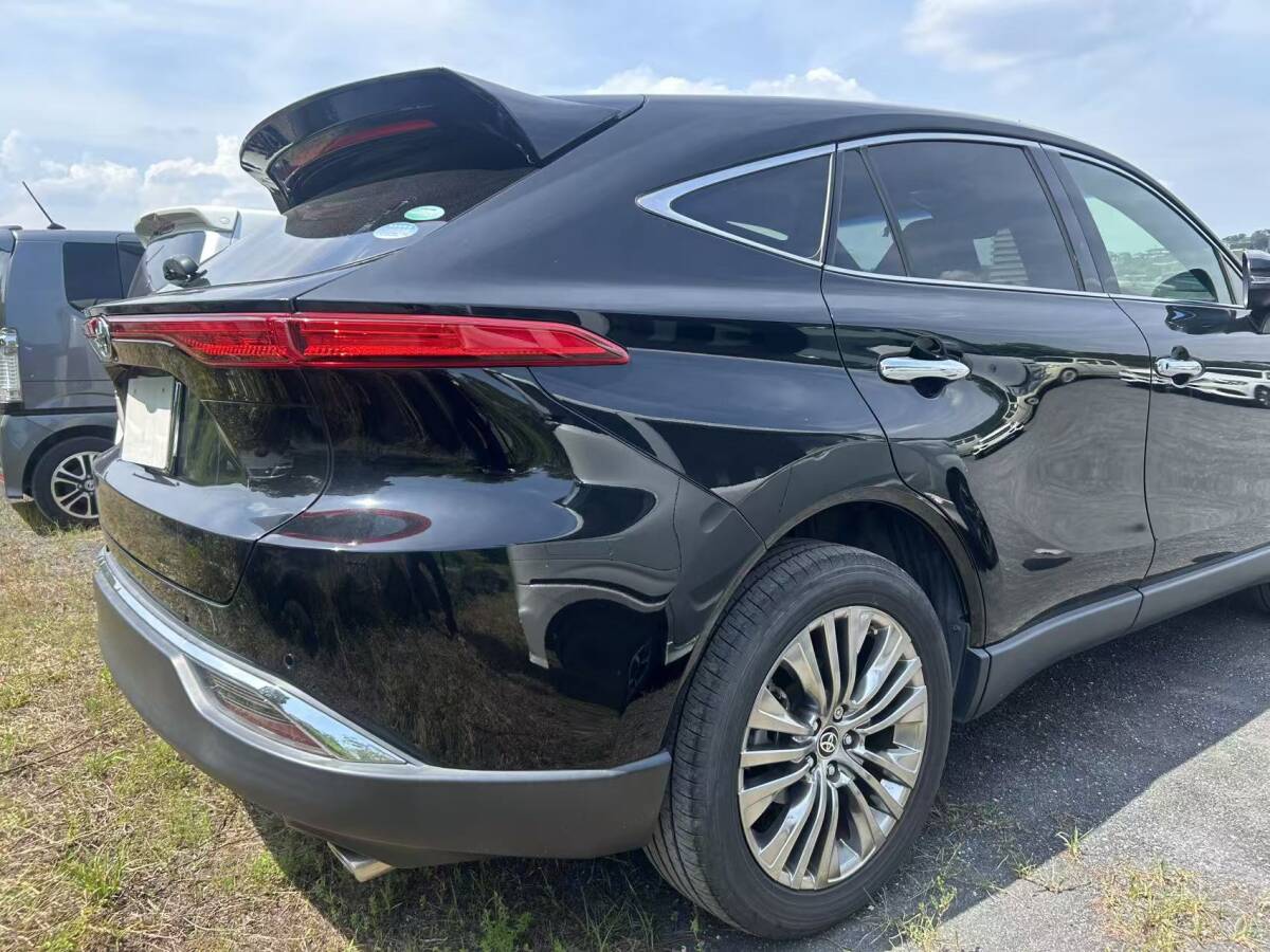 製造工場紹介動画付 送料無料 ハリアー MXU80 MXU85系 ルーフスポイラー ブラック 黒 202 カラー前期後期共通 純正リアゲート上貼付け装着拍卖