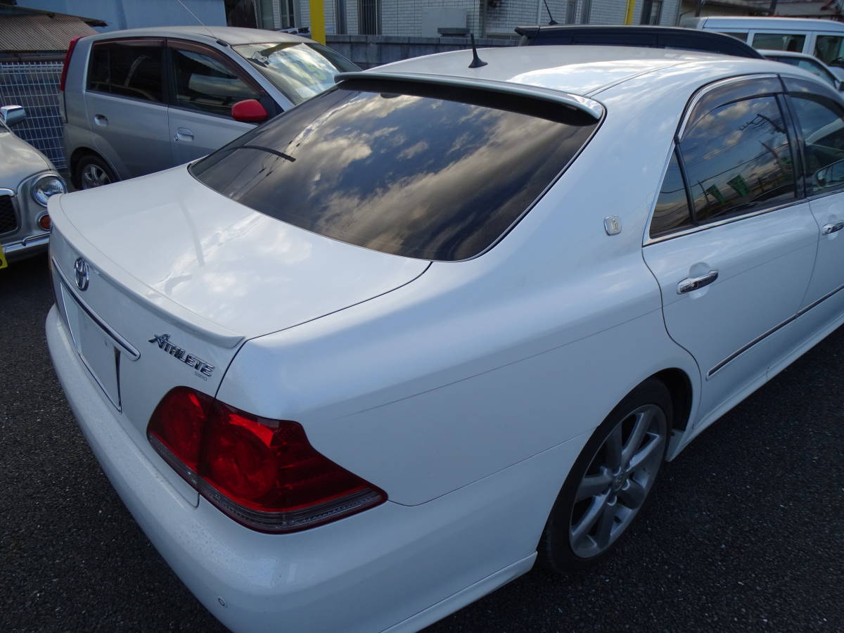 商品製造工場紹介動画付 クラウン GRS180系 ロイヤル アスリート 前期後期 ルーフスポイラー リアスポイラー 純正パール 真珠白 062 塗装済拍卖