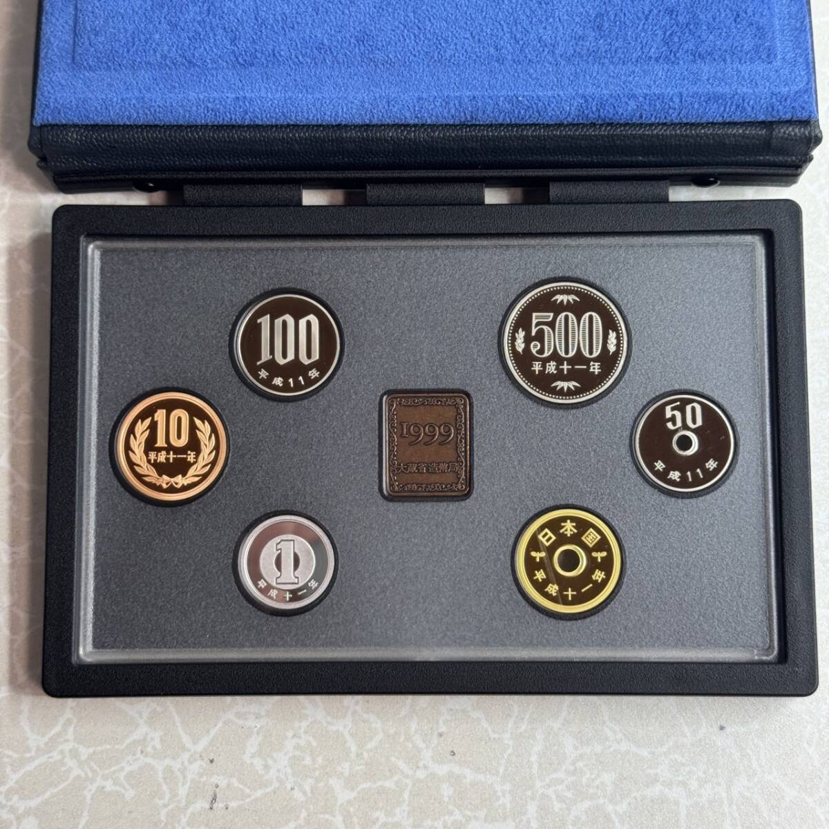 造幣局 1999年 プルーフ貨幣セット 平成11年 プルーフコインセット Proof COIN SET Japan Mint 外箱付き 大蔵省 大蔵省造幣局 K7G2808拍卖