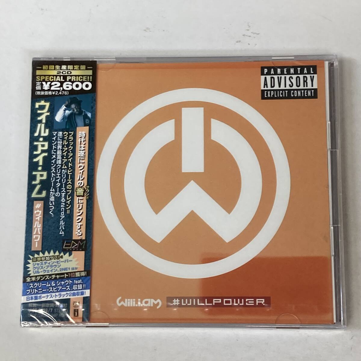 PR1326 CD 未開封 *WILL.I.AM* #WILLPOWER 2枚組拍卖