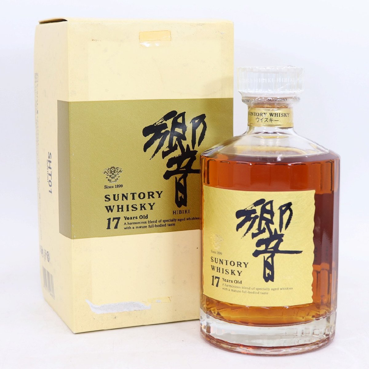 山口県限定配送 未開栓 サントリー 響 17年 ゴールドラベル ウイスキー 箱付き 700ml 43% 中古 / 12065 HMR拍卖