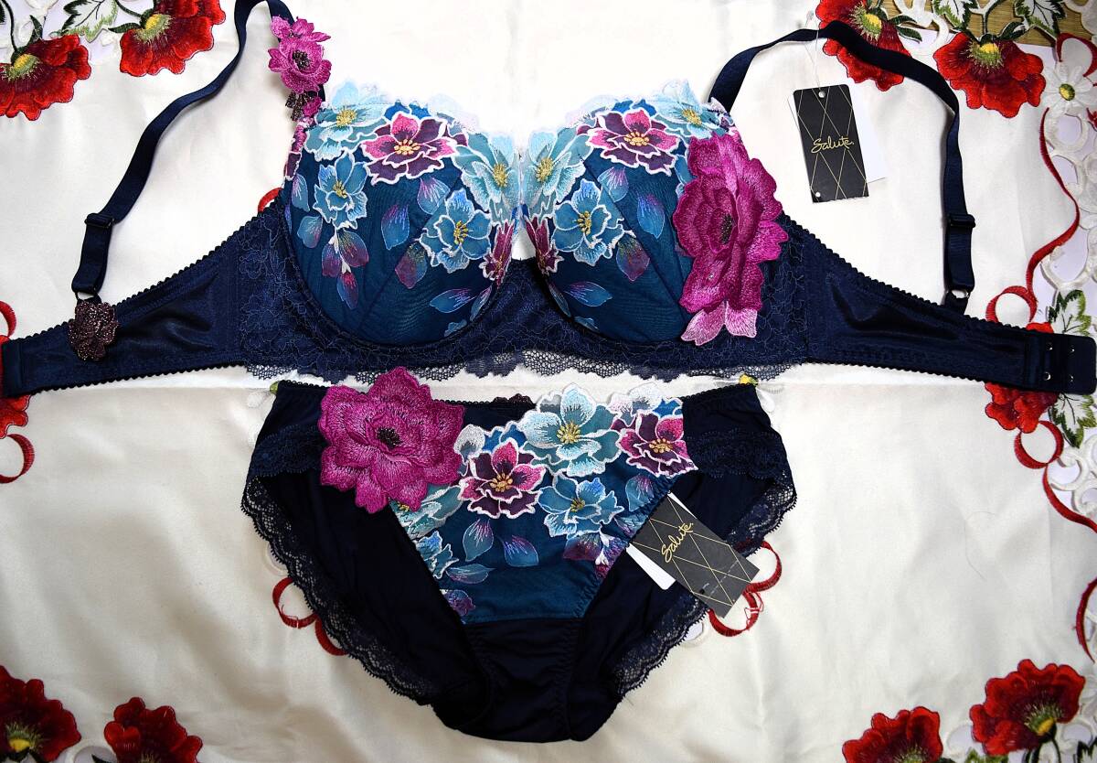 新品・タグ付き☆ワコール☆サルート☆03G・日本の花嫁☆KO☆G75&ショーツL拍卖