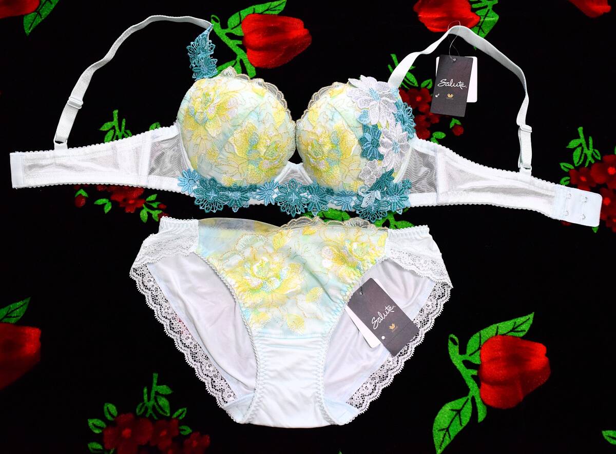 新品・タグ付き☆ワコール☆サルート☆51G・南アフリカ☆ME☆E65&ショーツM拍卖
