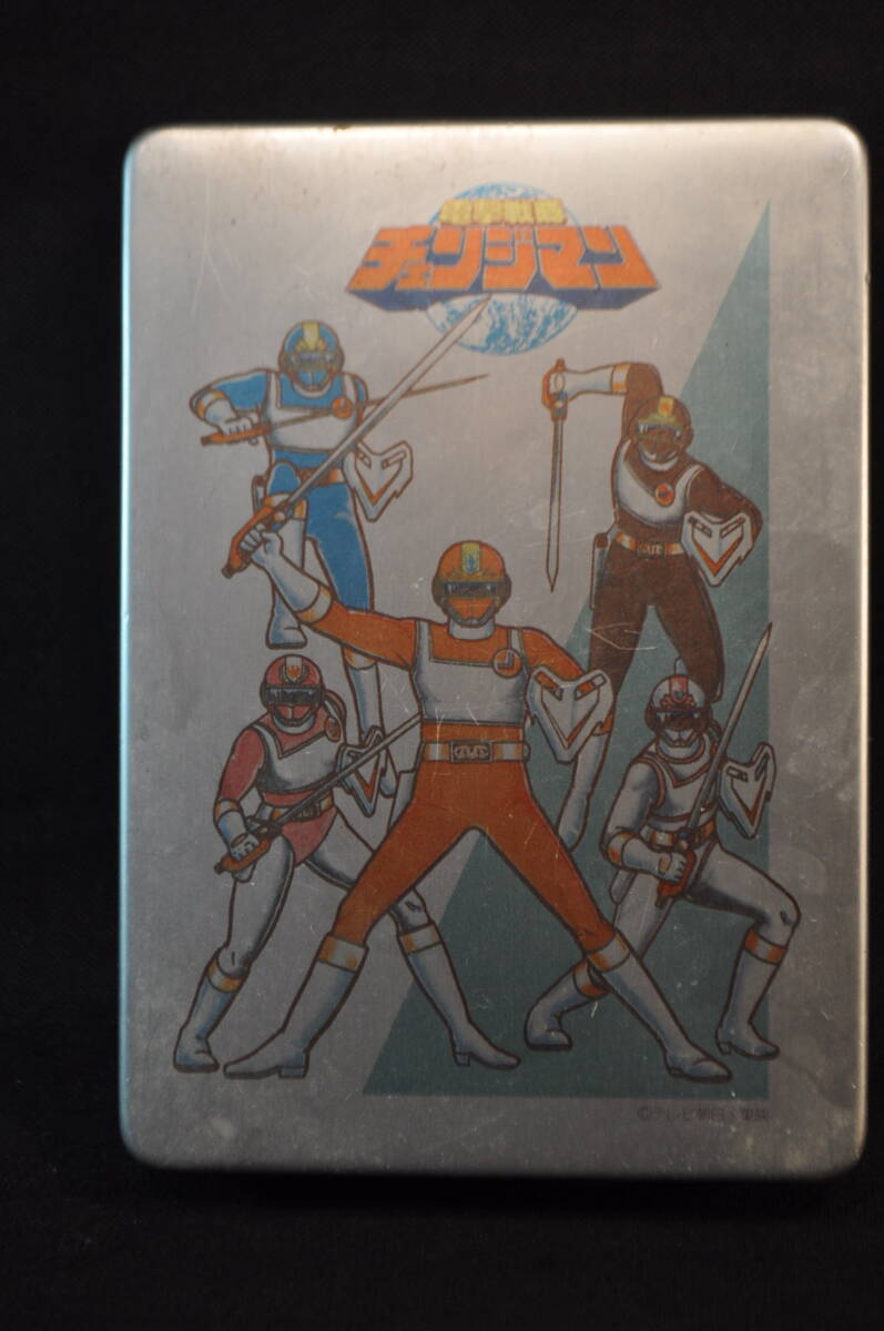 昭和レトロ 電撃戦隊 チェンジマン アルマイト 弁当箱 148x105x35ミリ拍卖