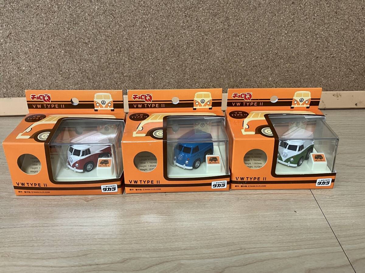 【未開封品】チョロQ VW TYPE Ⅱ フォルクスワーゲン タイプ2 3台セット ワーゲンバス拍卖