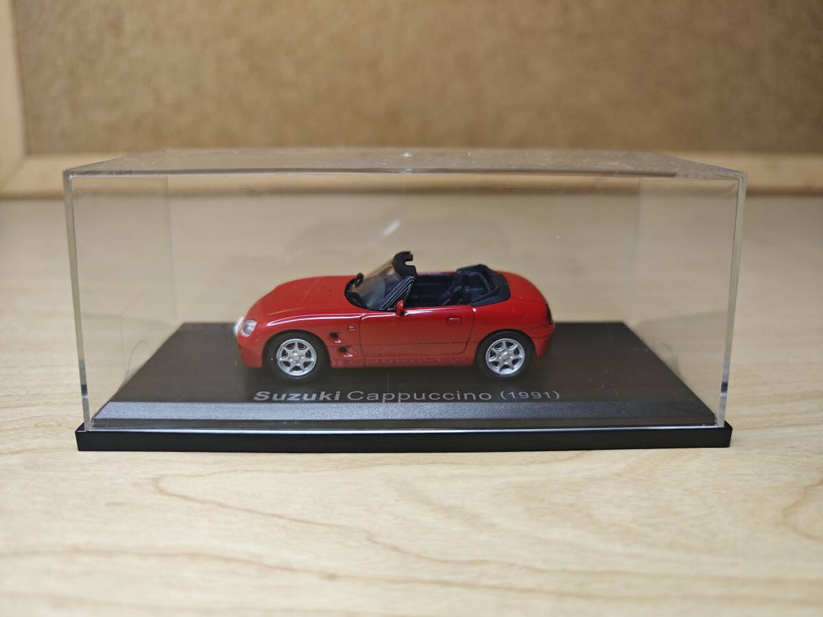 国産名車コレクション 1/43 スズキ カプチーノ 1991 赤 アシェット 旧車 クラシックカー ミニカー拍卖