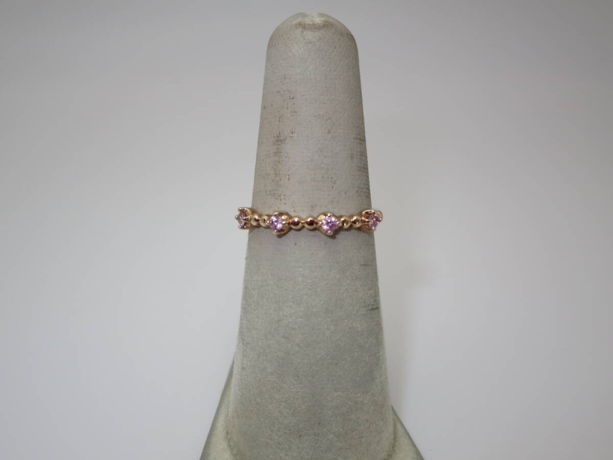 ☆ ポンテベッキオ Ag925(*メッキ)X紫石 約13号位 約1.4g位 中古 リング ☆②S拍卖