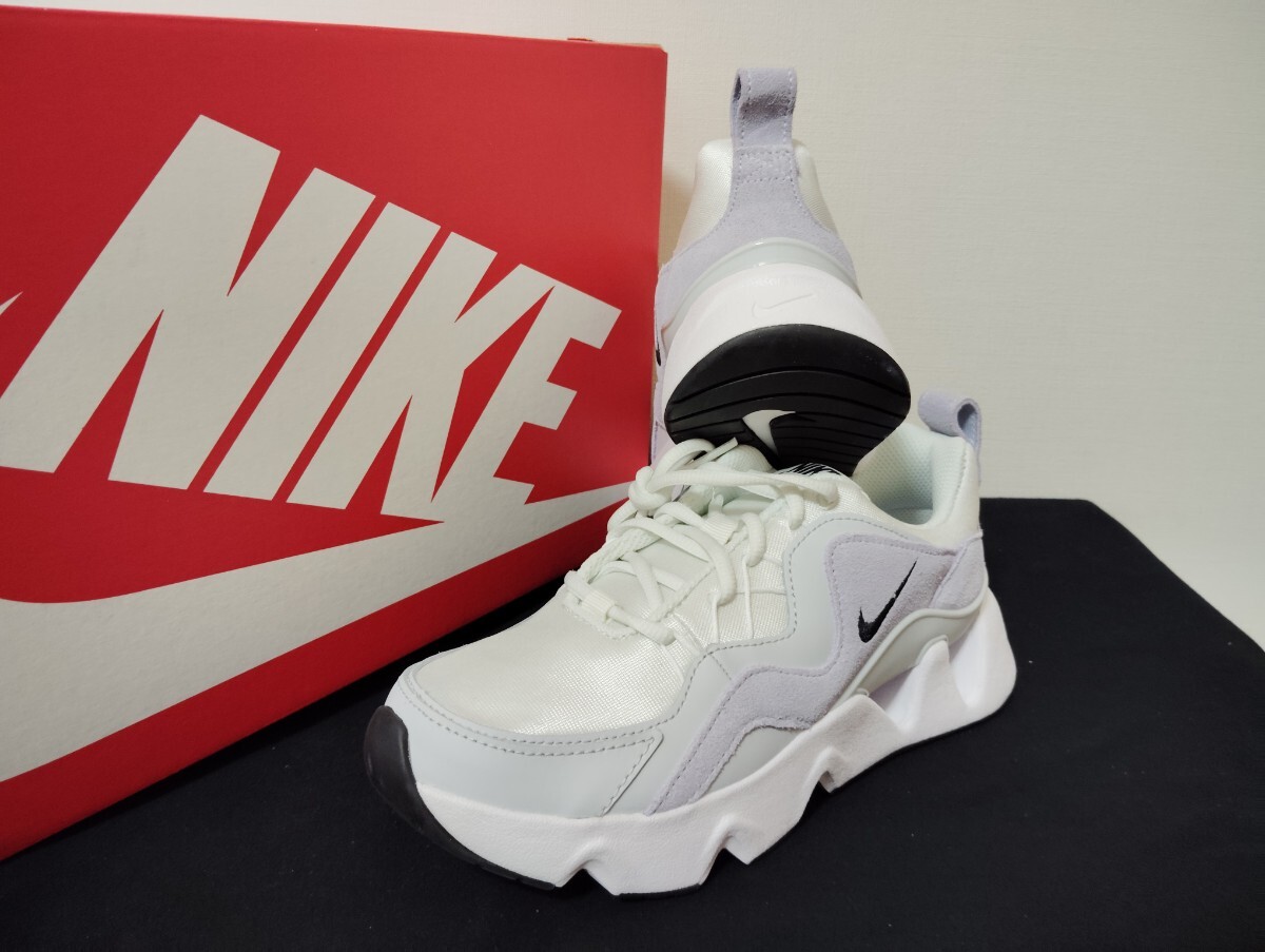 新品24.5cmナイキNIKEレディーススニーカーウィメンズ RYZ 365 ホワイトパープル白紫 厚底拍卖