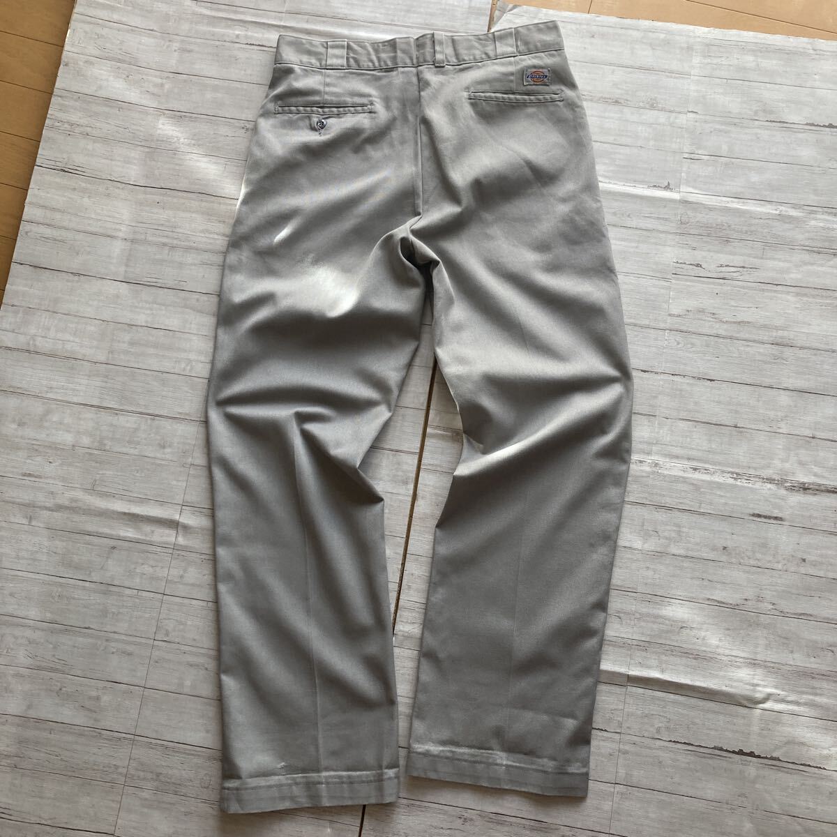 USA製 ディッキーズ Dickies ワーク チノパンツ シルバー アメリカ製 ビンテージ 874 ワークチノ 80’S~90'S USED 古着拍卖