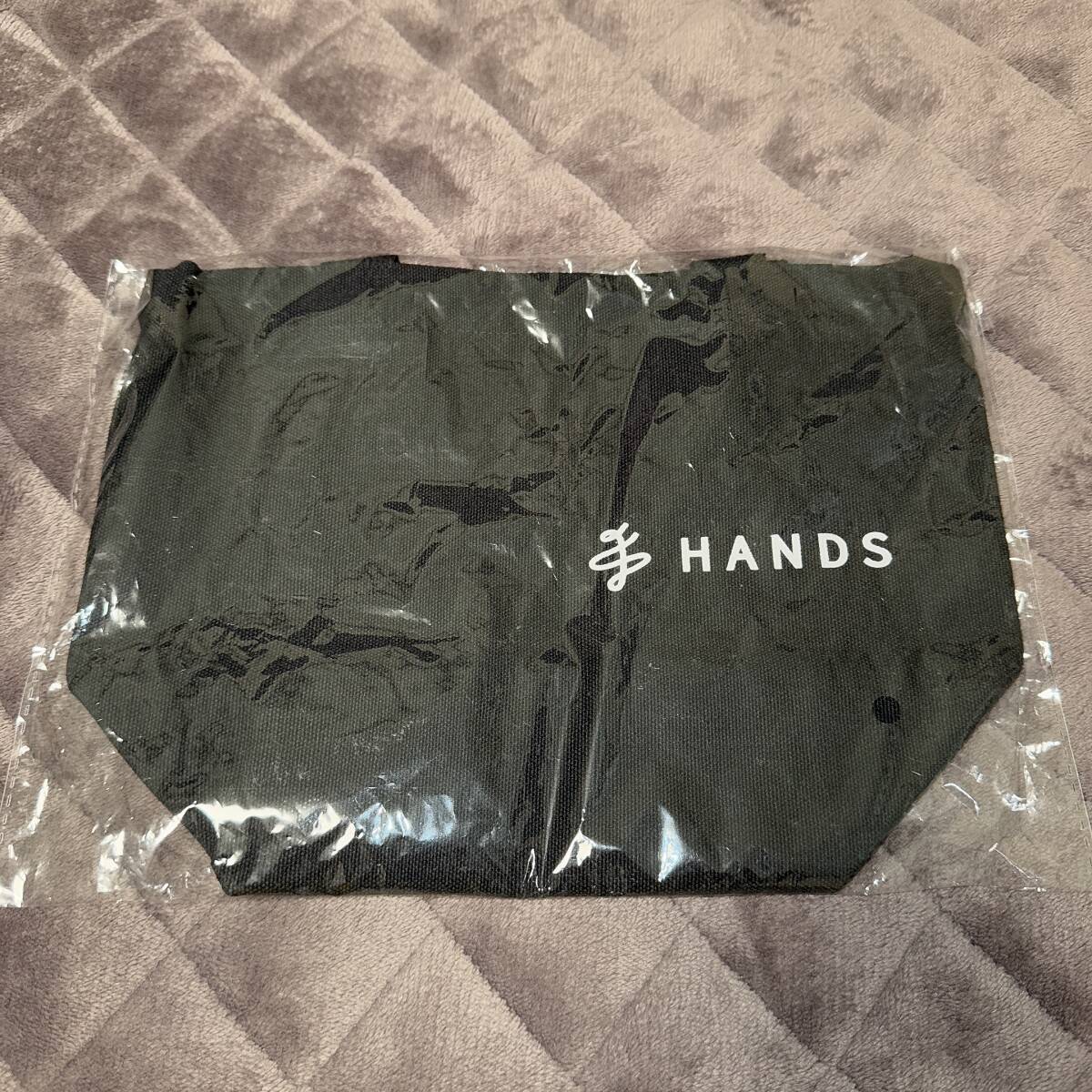 【新品未開封品】 HANDS ハンズ トートバッグ ブラック お出かけ お買い物 旅行 ショッピング拍卖