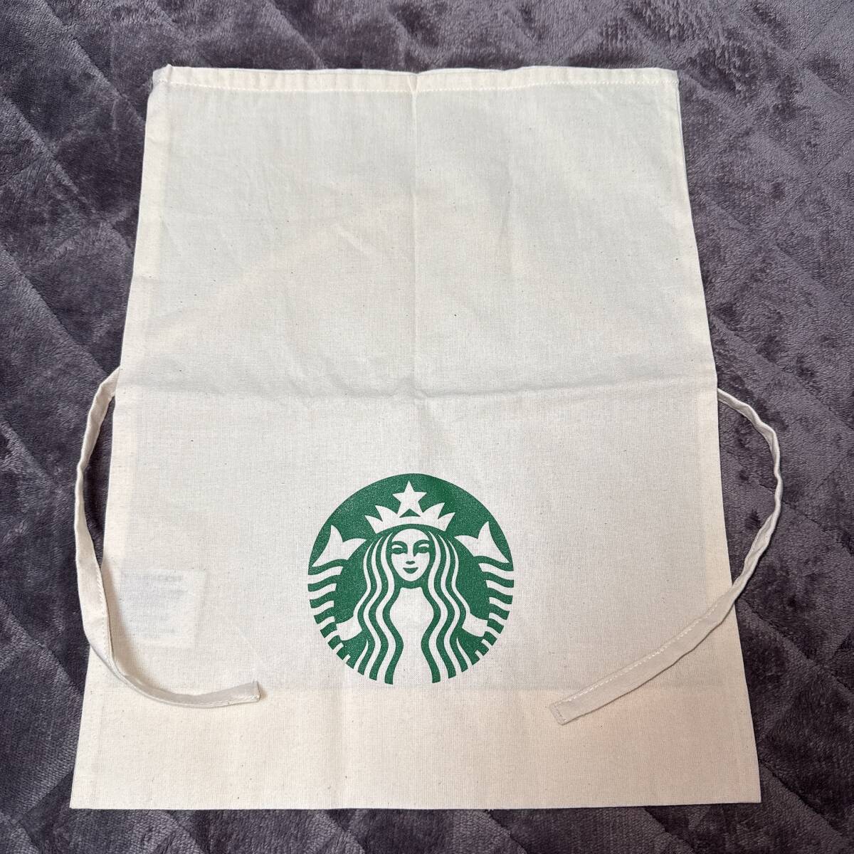 【未使用品】 STARBUCKS スターバックスコーヒー 巾着 コットン製 スタバ プレゼント ギフト ポーチ 小物入れ拍卖