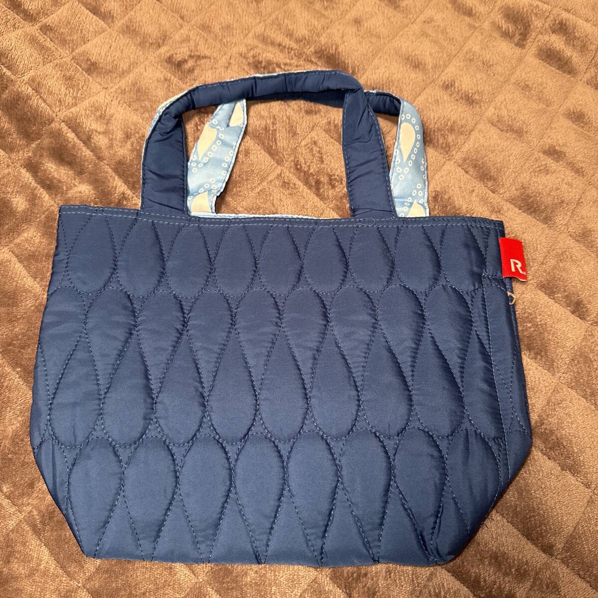 【未使用品】 ROOTOTE ルートート トートバッグ ネイビー ナイロン製 お出かけ お買い物 旅行 ショッピング トラベル拍卖