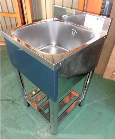 ★新品 幅450 厨房 ステンレスシンク 1槽シンク 一槽シンク 流し台 KP1-450 店舗 ●送料込拍卖