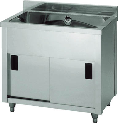 ★新品 ステンレスシンク 1槽シンク 一槽シンク キャビネットシンク 流し台 AP1-750K 幅750 店舗 ●送料込拍卖