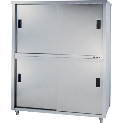 ★新品 幅750 厨房 ステンレス棚 食器戸棚 引戸棚 食器棚 ACS-750K 店舗 業務用 収納庫 ●送料込拍卖